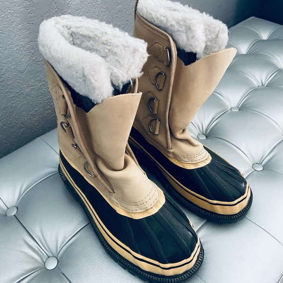 Sorel VTG Steel Shank Wool Lined Winter Snow Boots - Picture 5 of 10